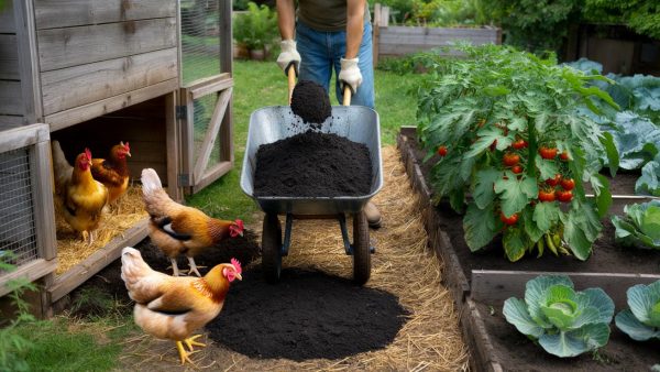 Geheime Goldgrube im Hühnerstall: Wie Hühnermist den Gemüsegarten rettet